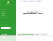 Tablet Screenshot of ireland-fun-facts.com
